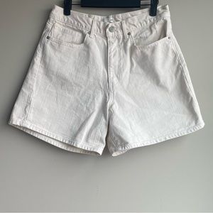 Wilfred Cream High Waist Denim Shorts